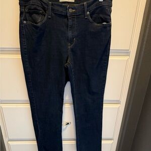 Levi's Dark Blue Straight Leg Jeans